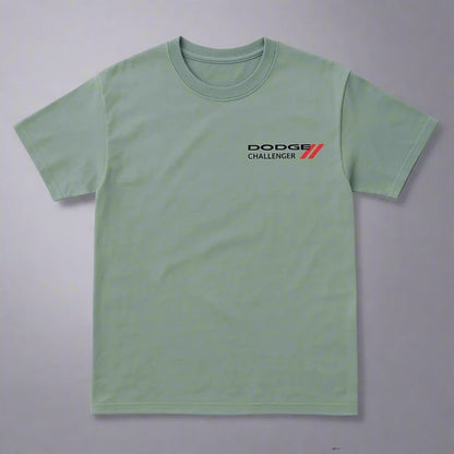 Dodge Challenger Car Graphic T-Shirt - Mint Green